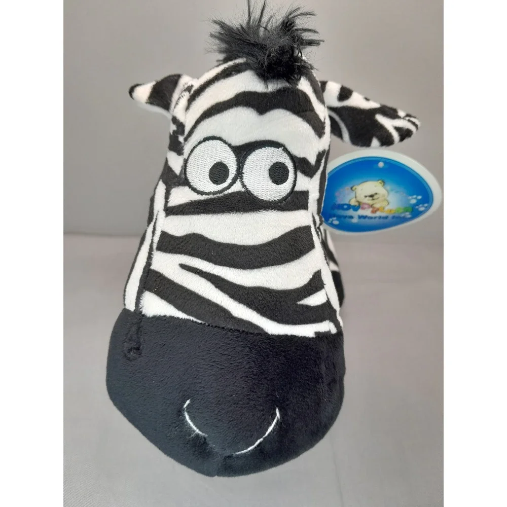 Nova Plush Zebra Stuffed Animal Nova World Inc Black White Striped Safari Toy
